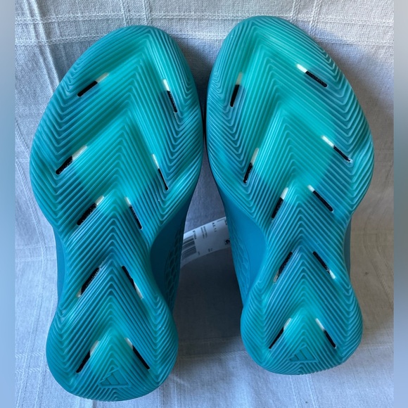 adidas AE 1 J "New Wave" Blue Black Kids Boys Basketball Shoes Size 6 IF1884 - Picture 5 of 10